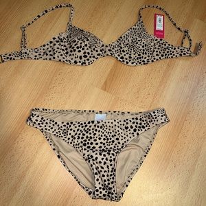 NWT Xhilaration Animal Print Bikini